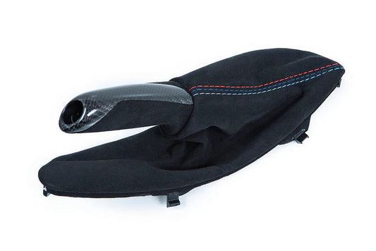 M Performance Carbon Fiber Parking Brake Handle and Alcantara Boot for F80 M3 F82 M4