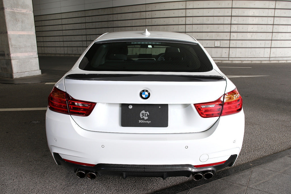3D Design F36 4-Series Carbon Fiber Trunk Spoiler-Exterior-Silicon Valley Bimmer