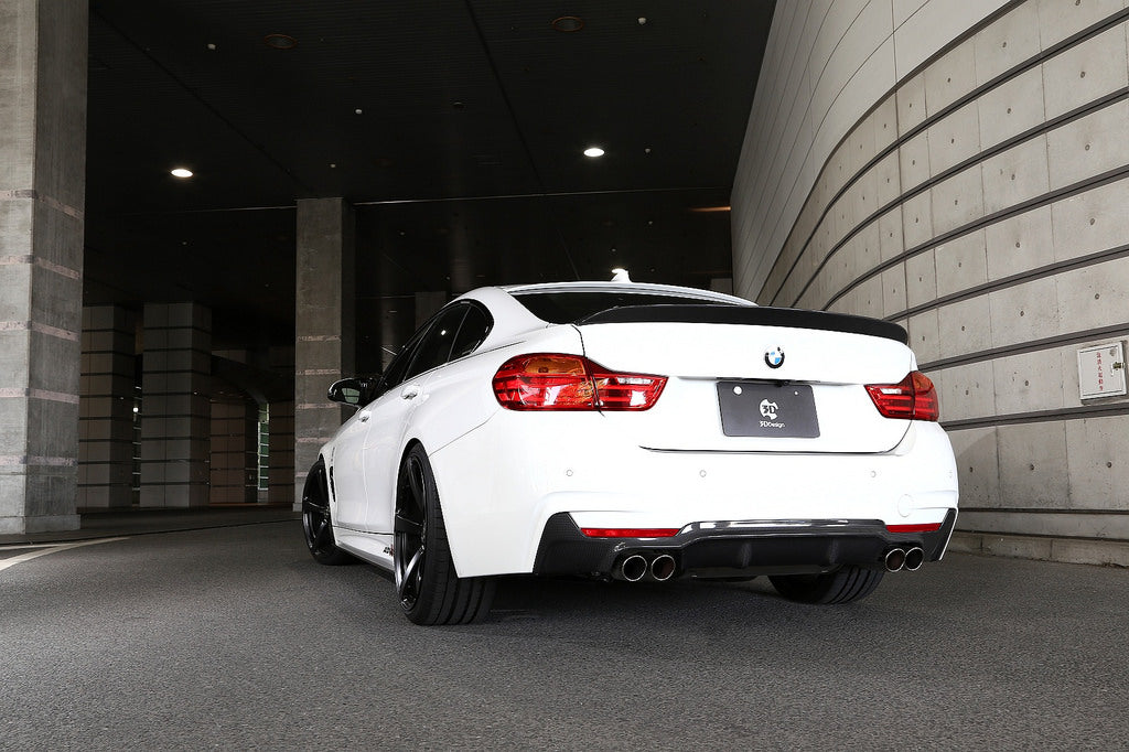 3D Design F36 4-Series Carbon Fiber Trunk Spoiler-Exterior-Silicon Valley Bimmer