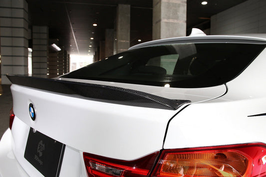3D Design F36 4-Series Carbon Fiber Trunk Spoiler-Exterior-Silicon Valley Bimmer