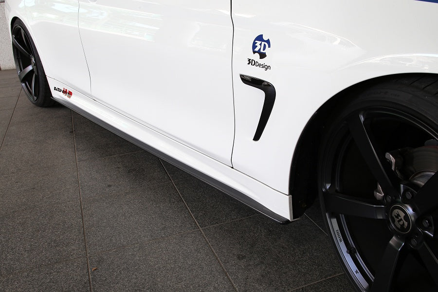 3D Design F36 4-Series M-Sport Carbon Side Skirt Set-Exterior-Silicon Valley Bimmer