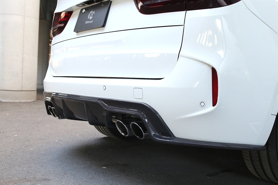 3D Design F85 X5M Carbon Rear Diffuser-Exterior-Silicon Valley Bimmer