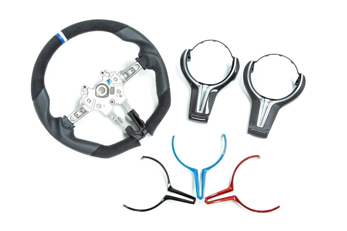 3D Design F8X M2 / M3 / M4 Alcantara + Leather Steering Wheel-Interior-Silicon Valley Bimmer