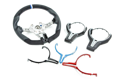 3D Design F8X M2 / M3 / M4 Alcantara + Leather Steering Wheel-Interior-Silicon Valley Bimmer