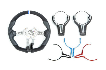 3D Design F8X M2 / M3 / M4 Alcantara + Leather Steering Wheel-Interior-Silicon Valley Bimmer