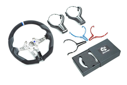 3D Design F8X M2 / M3 / M4 Alcantara + Leather Steering Wheel-Interior-Silicon Valley Bimmer