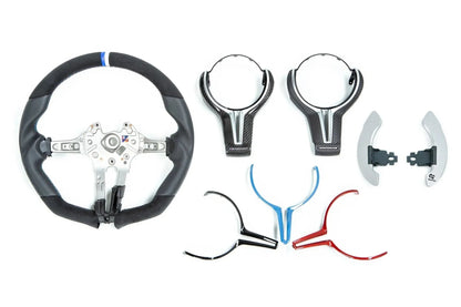 3D Design F8X M2 / M3 / M4 Alcantara + Leather Steering Wheel-Interior-Silicon Valley Bimmer