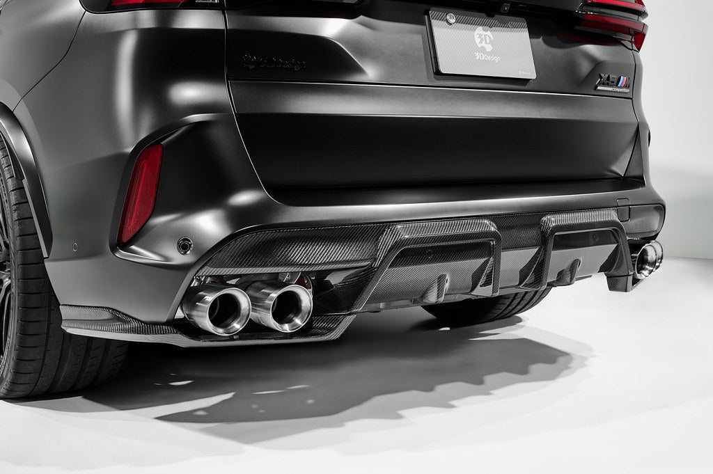 3D Design F95 X5M LCI Carbon Rear Diffuser Set-Exterior-Silicon Valley Bimmer