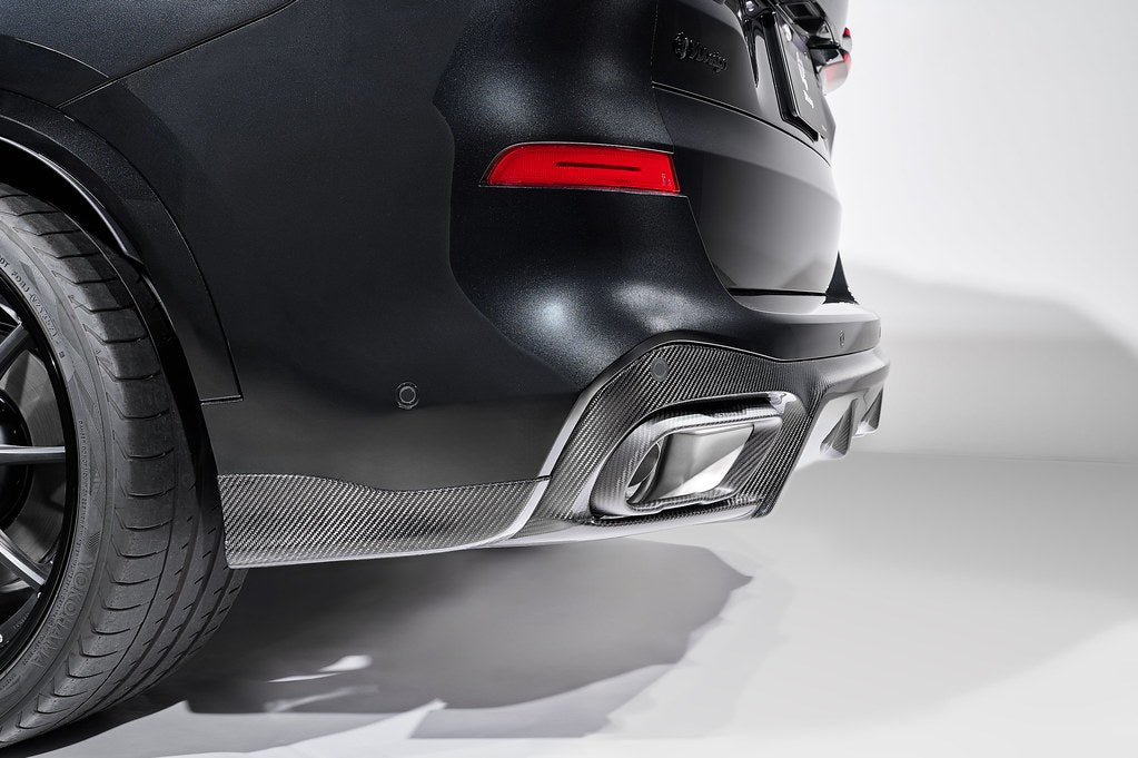 3D Design G05 X5 LCI Carbon Rear Diffuser Set-Exterior-Silicon Valley Bimmer