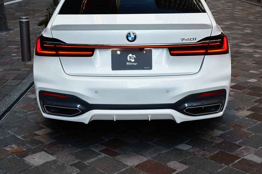 3D Design G11 / G12 7-Series LCI M-Sport Rear Diffuser-Exterior-Silicon Valley Bimmer
