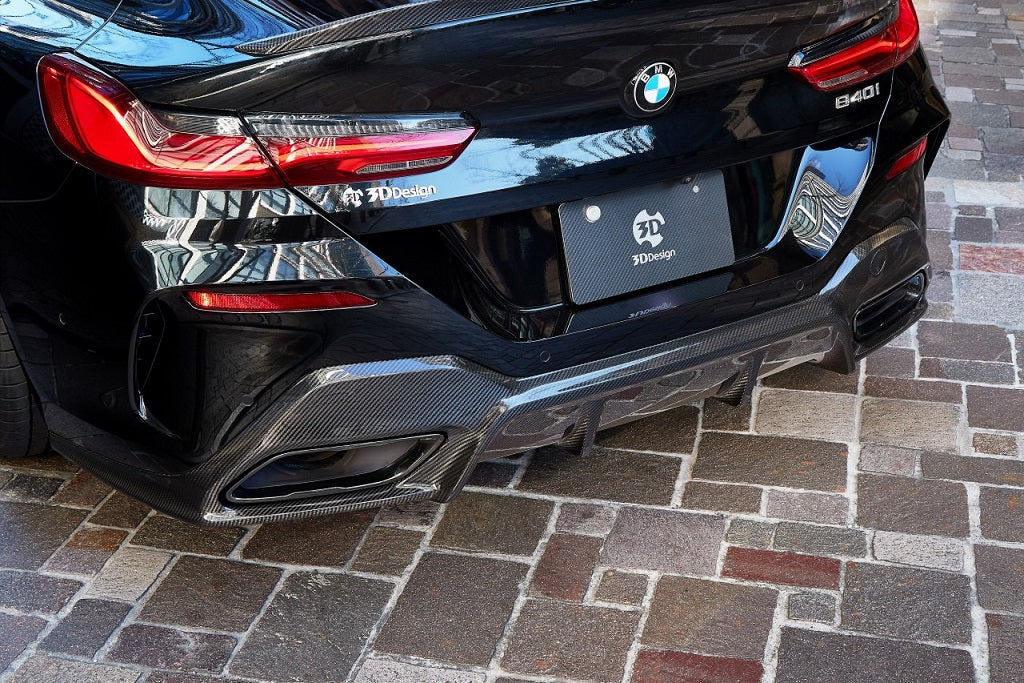3D Design G16 8-Series Gran Coupe Carbon Rear Diffuser-Exterior-Silicon Valley Bimmer