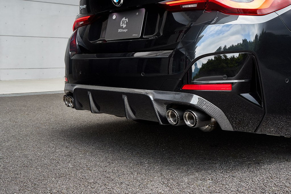 3D Design G26 4-Series Gran Coupe / i4 M-Sport Carbon Rear Diffuser-Exterior-Silicon Valley Bimmer