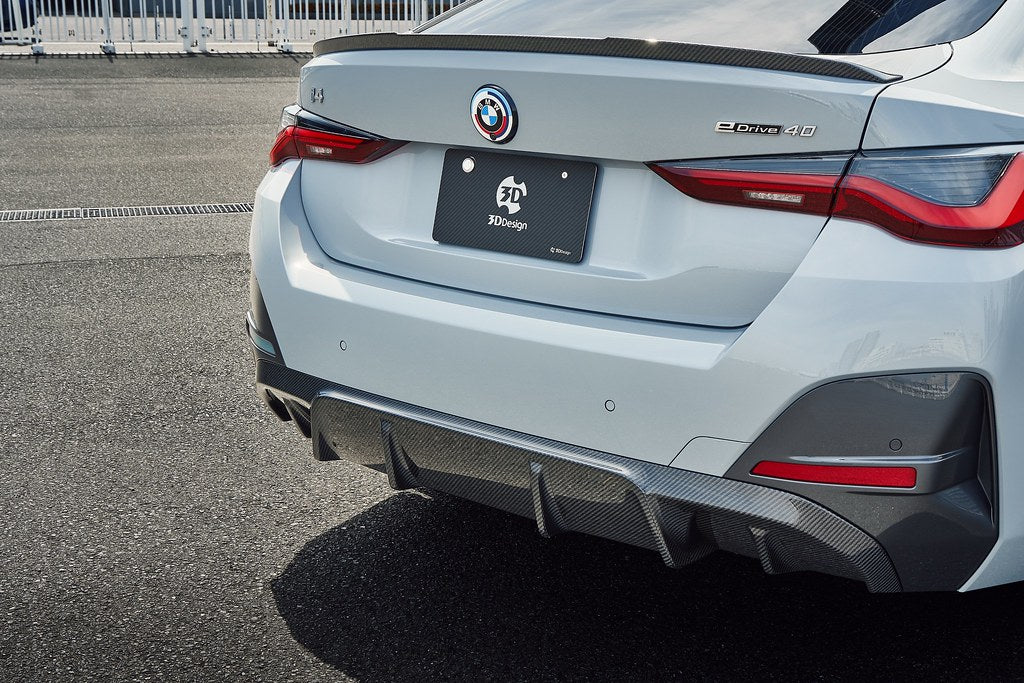 3D Design G26 4-Series Gran Coupe / i4 M-Sport Carbon Rear Diffuser-Exterior-Silicon Valley Bimmer