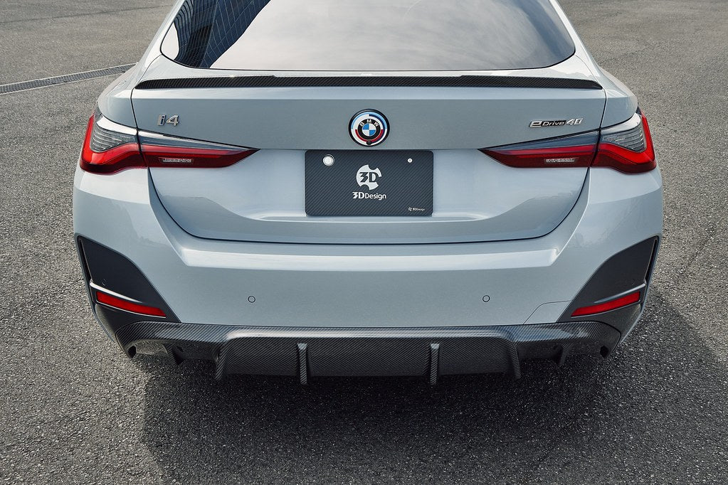 3D Design G26 4-Series Gran Coupe / i4 M-Sport Carbon Rear Trunk Spoiler-Exterior-Silicon Valley Bimmer