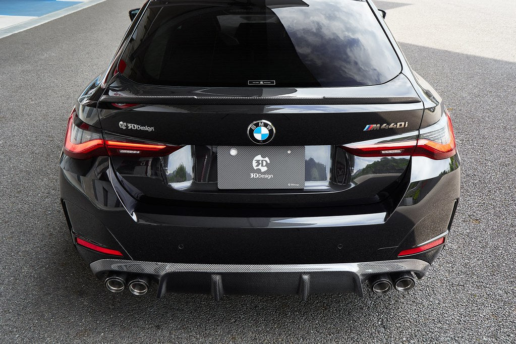 3D Design G26 4-Series Gran Coupe / i4 M-Sport Carbon Rear Trunk Spoiler-Exterior-Silicon Valley Bimmer