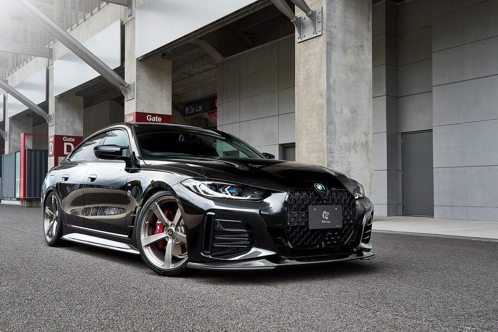 3D Design G26 4-Series Gran Coupe / i4 M-Sport Carbon Side Skirt Set-Exterior-Silicon Valley Bimmer