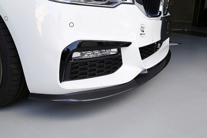 3D Design G30 5-Series Carbon Front Lip-Exterior-Silicon Valley Bimmer