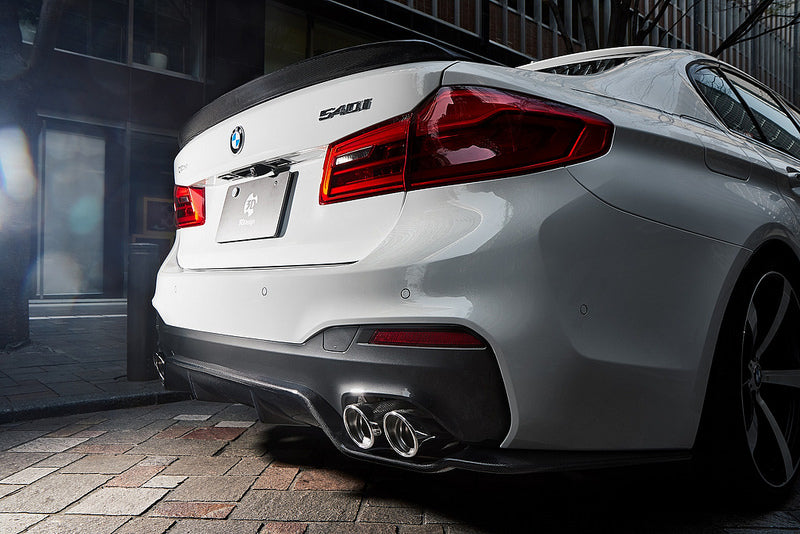 3D Design G30 5-Series Carbon Rear Diffuser - Type 1-Exterior-Silicon Valley Bimmer
