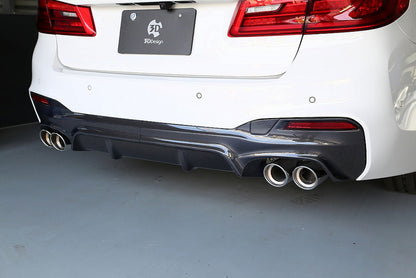 3D Design G30 5-Series Carbon Rear Diffuser - Type 2-Exterior-Silicon Valley Bimmer