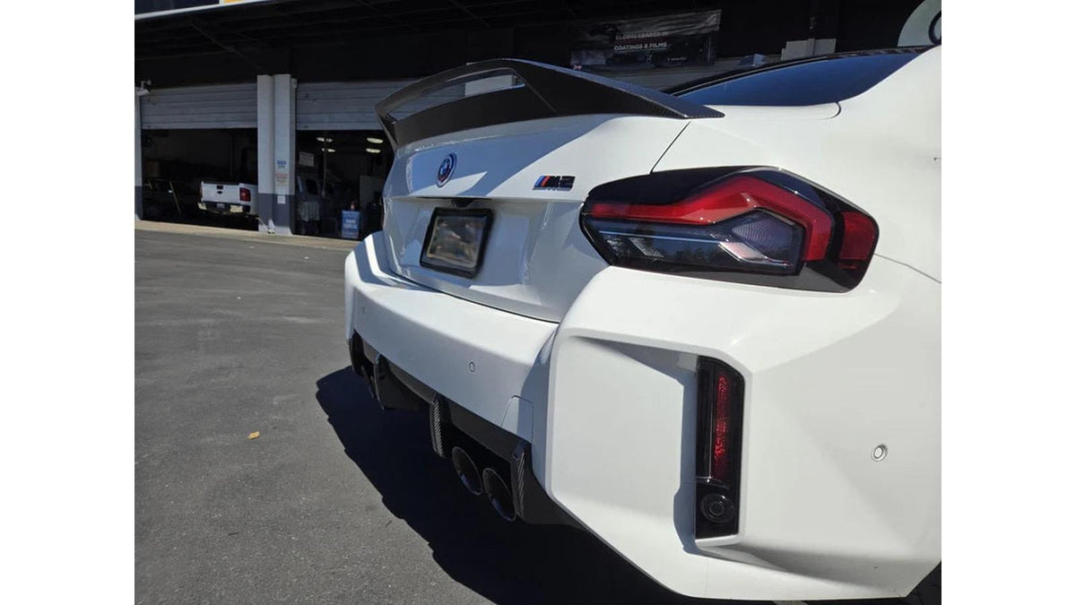 NWCarbon Haus G87 Dry Carbon Fiber AD Style High Kick Trunk Spoiler