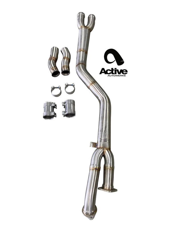 Active Autowerke BMW G80/G82 M3/M4 Signature single mid-pipe with G-brace