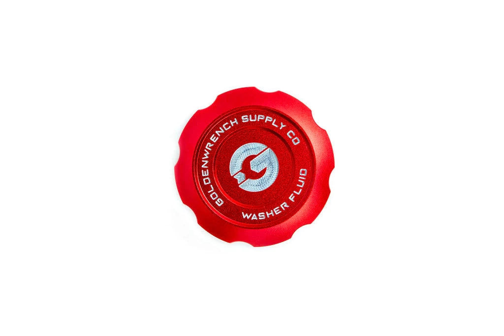 Goldenwrench Blackline Performance BMW M Car E9X / F95 / Mini Washer Fluid Cap - Edition Red