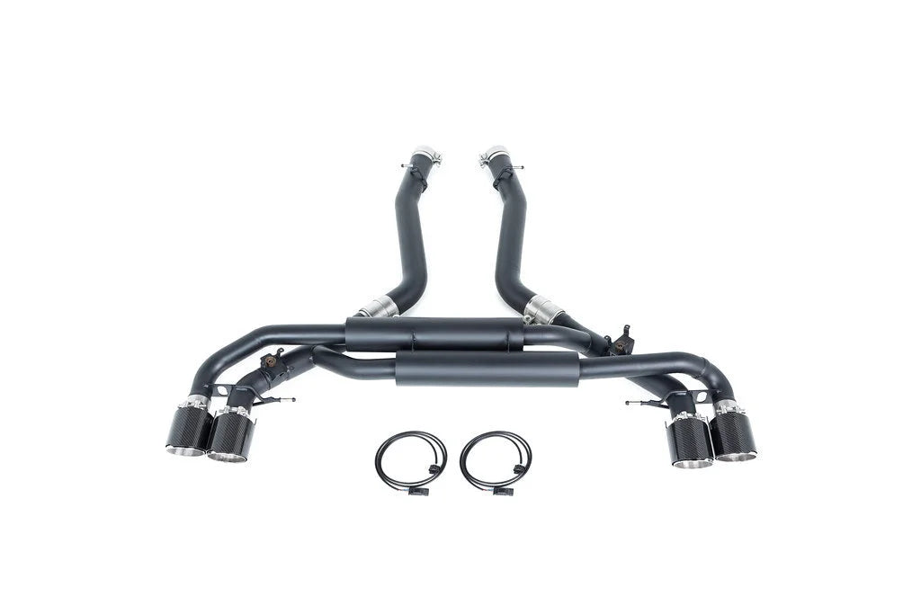 Eisenmann F95 X5M / F96 X6M Black Series Performance Exhaust + Carbon Tip Set - Valved