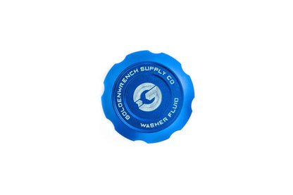 Goldenwrench Blackline Performance BMW M Car E9X / F95 / Mini Washer Fluid Cap - Motorsport Blue