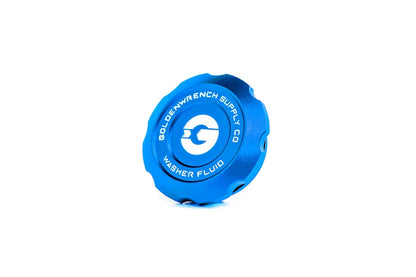 Goldenwrench Blackline Performance BMW M Car E9X / F95 / Mini Washer Fluid Cap - Motorsport Blue