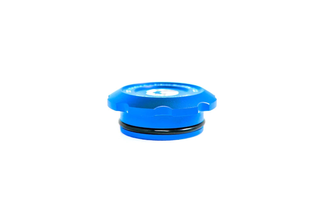 Goldenwrench Blackline Performance BMW M Car E9X / F95 / Mini Washer Fluid Cap - Motorsport Blue