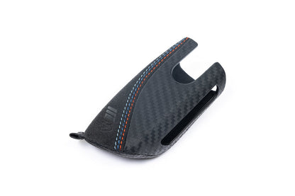 BMW M Performance Carbon with Tri-Color Stitched Alcantara Key Case