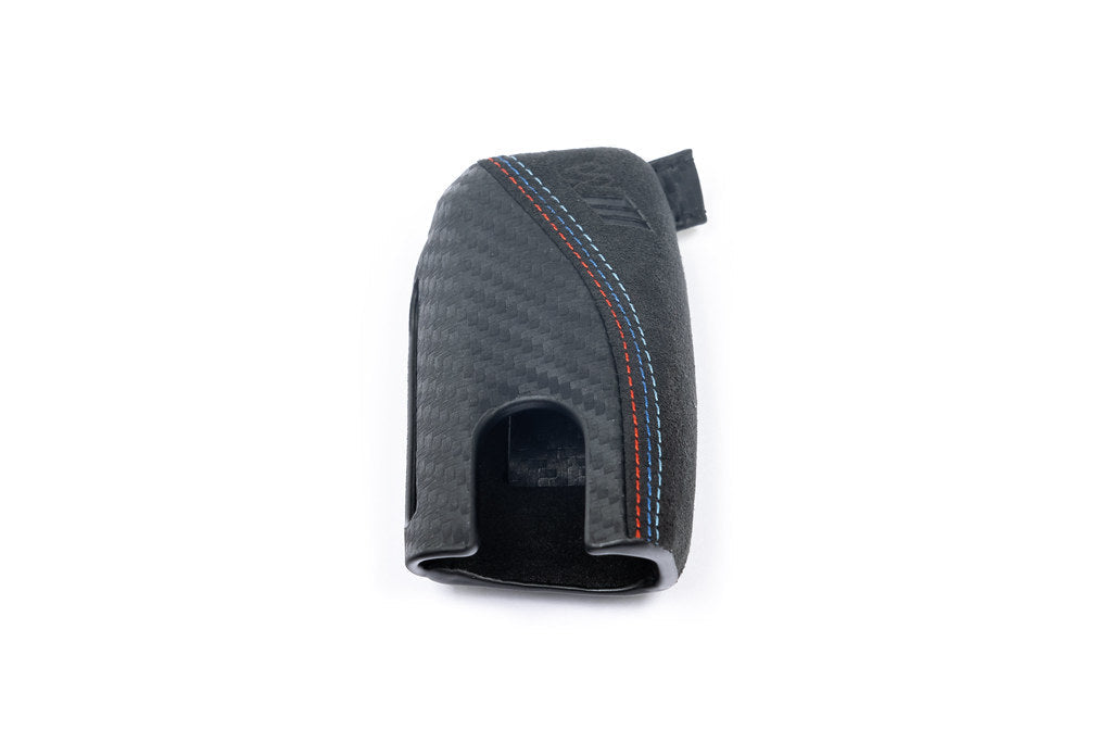 BMW M Performance Carbon with Tri-Color Stitched Alcantara Key Case