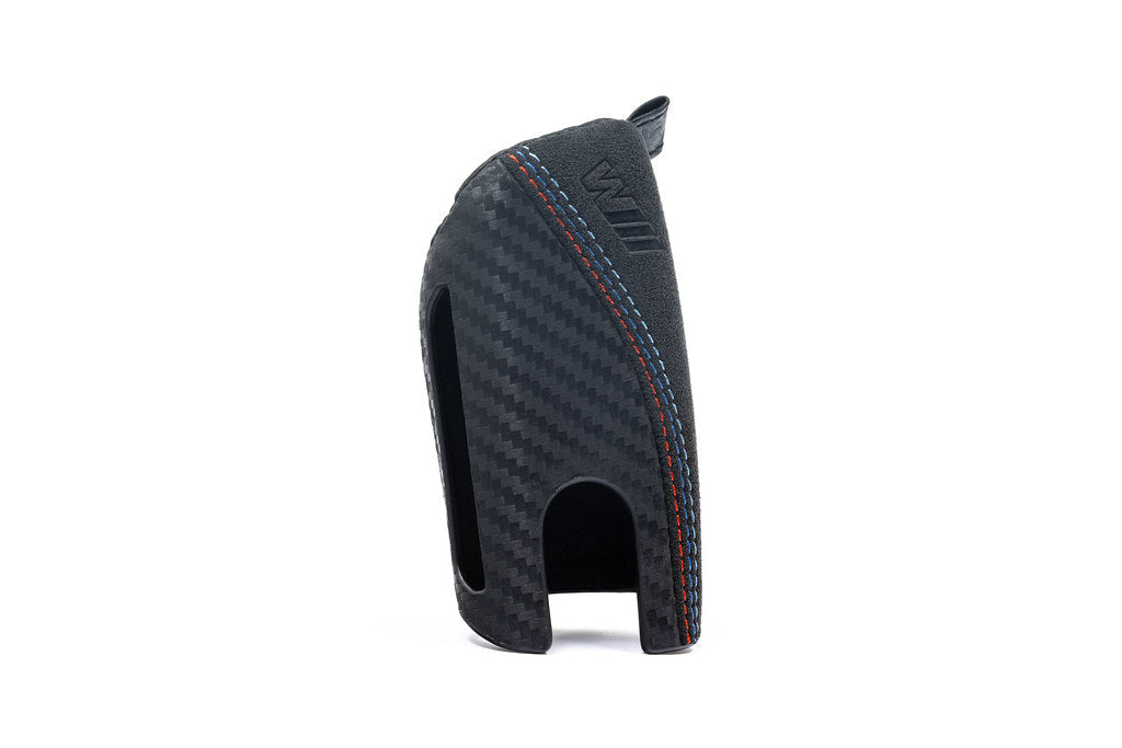 BMW M Performance Carbon with Tri-Color Stitched Alcantara Key Case