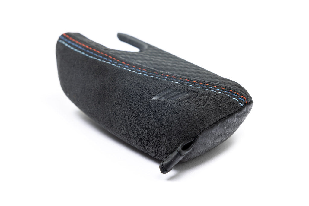BMW M Performance Carbon with Tri-Color Stitched Alcantara Key Case