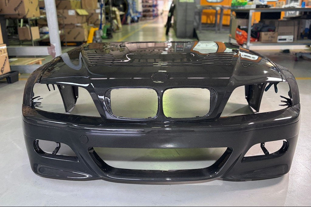 Karbonius E46 M3 Carbon Front Bumper Cover-Exterior-Silicon Valley Bimmer