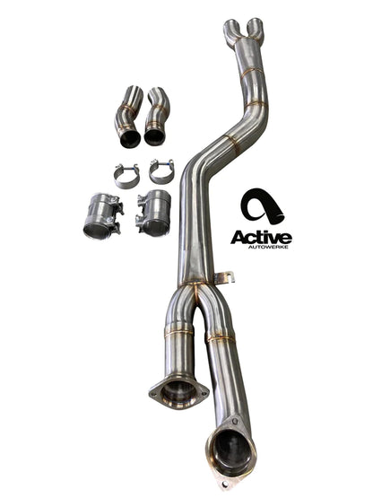 Active Autowerke BMW G80/G82 M3/M4 Signature single mid-pipe with G-brace