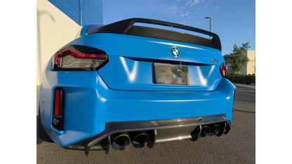 NWCarbon Haus G87 Dry Carbon Fiber AD Style High Kick Trunk Spoiler