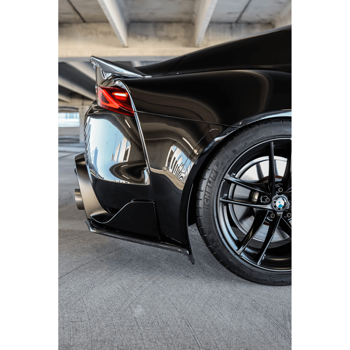 Suvneer Motorsports™ MK5 A90 Carbon Fiber Rear Bumper Side Splitters