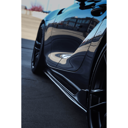 Suvneer R1 Designed MK5 A90 Carbon Fiber Side Skirt Extensions