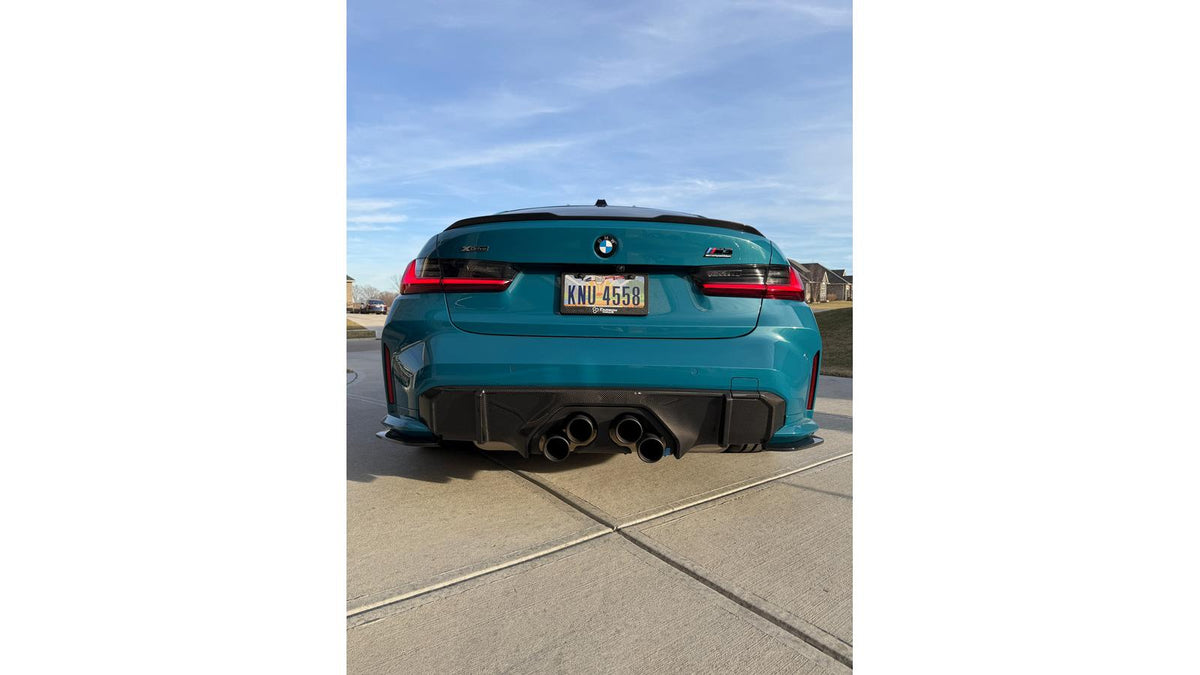 NWCarbon Haus G8X Dry Carbon Fiber Rear Skirt Extensions