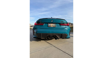NWCarbon Haus G8X Dry Carbon Fiber Rear Skirt Extensions