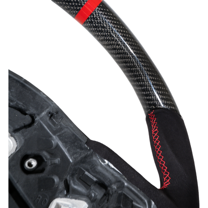 A90 Carbon Fiber Alcantara Steering Wheel-Interior-Silicon Valley Bimmer