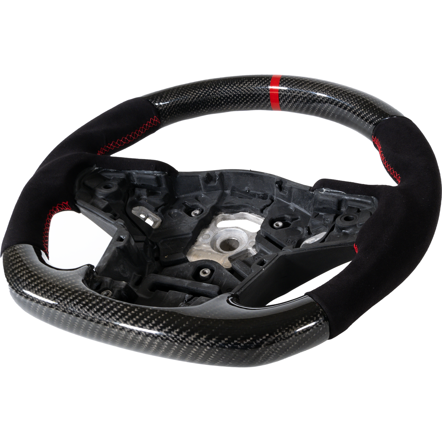 A90 Carbon Fiber Alcantara Steering Wheel-Interior-Silicon Valley Bimmer