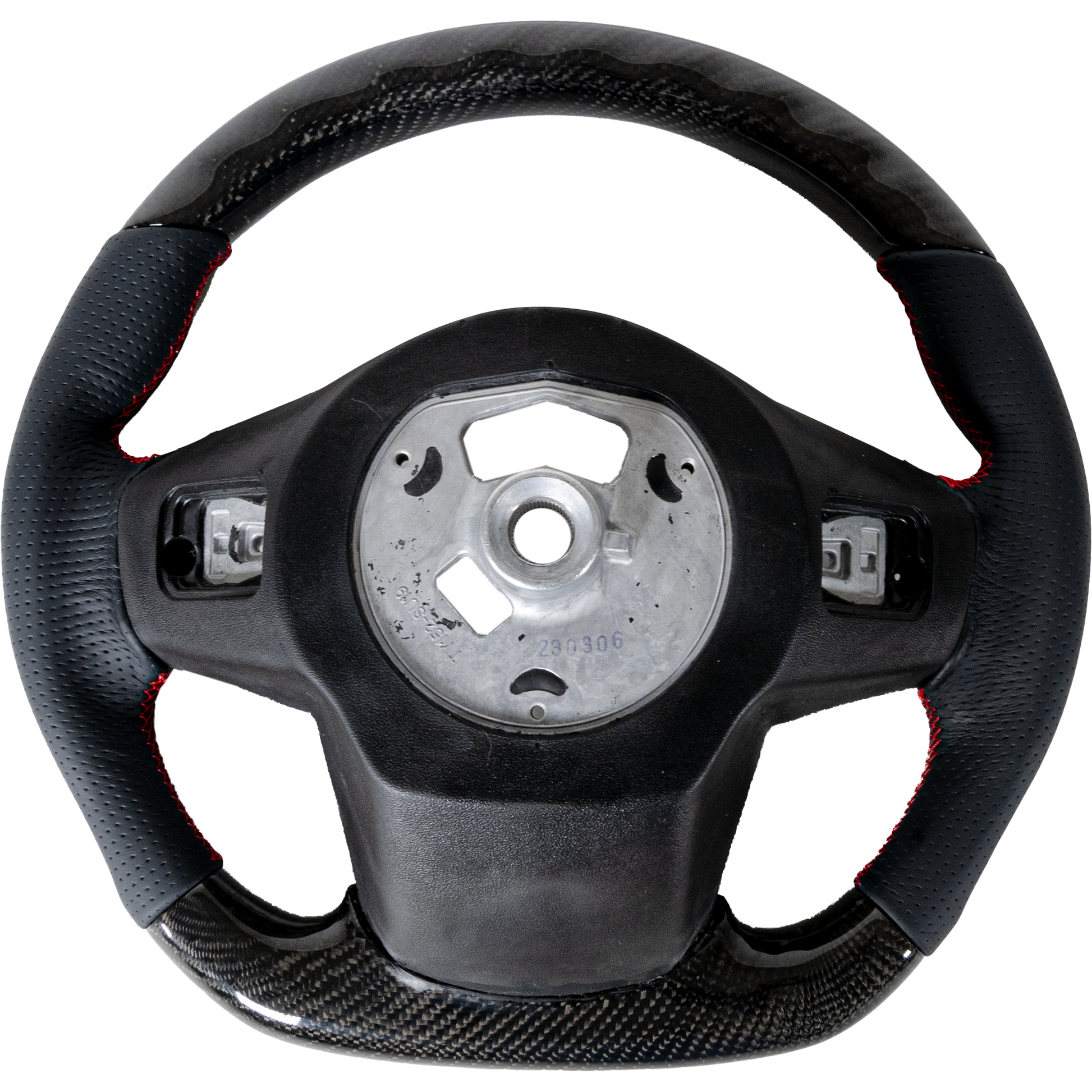 A90 Carbon Fiber Leather Steering Wheel-Interior-Silicon Valley Bimmer