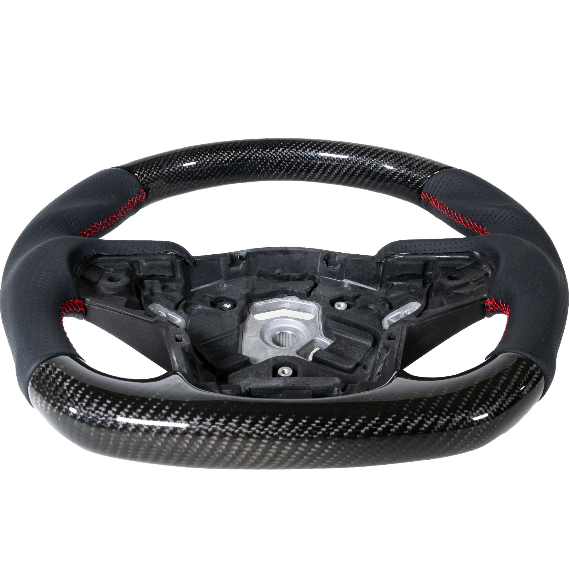A90 Carbon Fiber Leather Steering Wheel-Interior-Silicon Valley Bimmer
