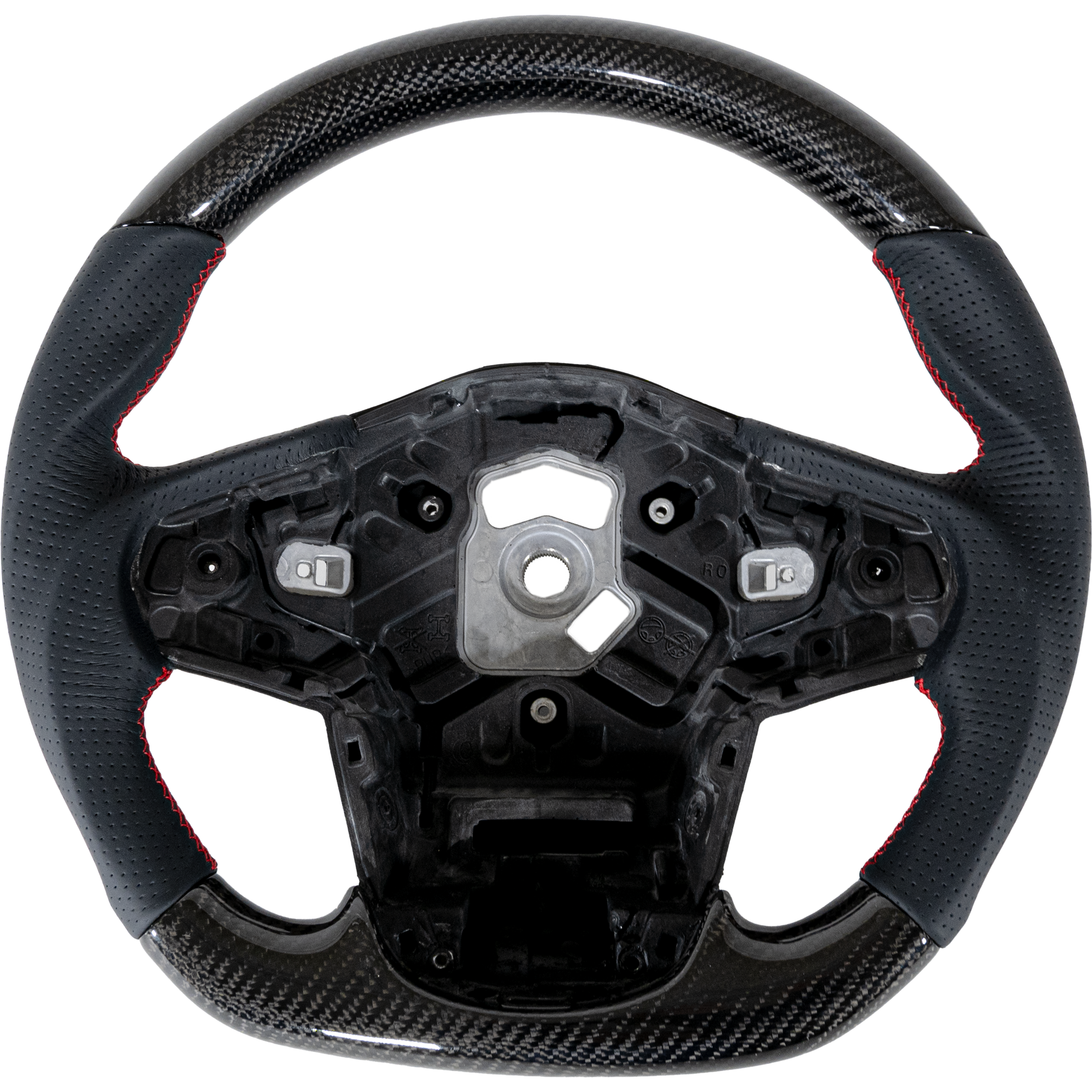 A90 Carbon Fiber Leather Steering Wheel-Interior-Silicon Valley Bimmer