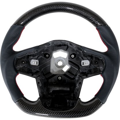 A90 Carbon Fiber Leather Steering Wheel-Interior-Silicon Valley Bimmer