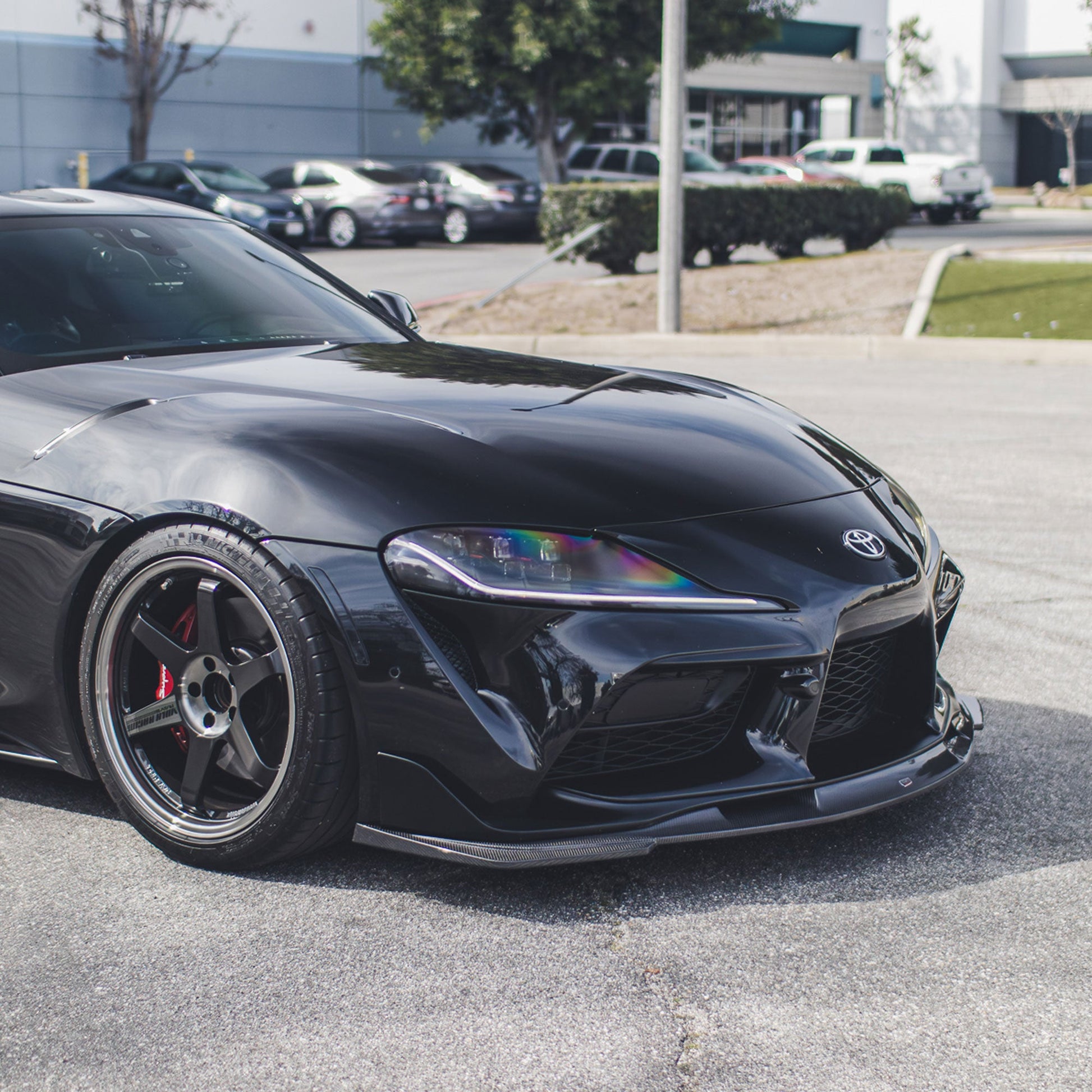 A90 Suvneer Motorsports™ Carbon Fiber Front Lip-Exterior-Silicon Valley Bimmer