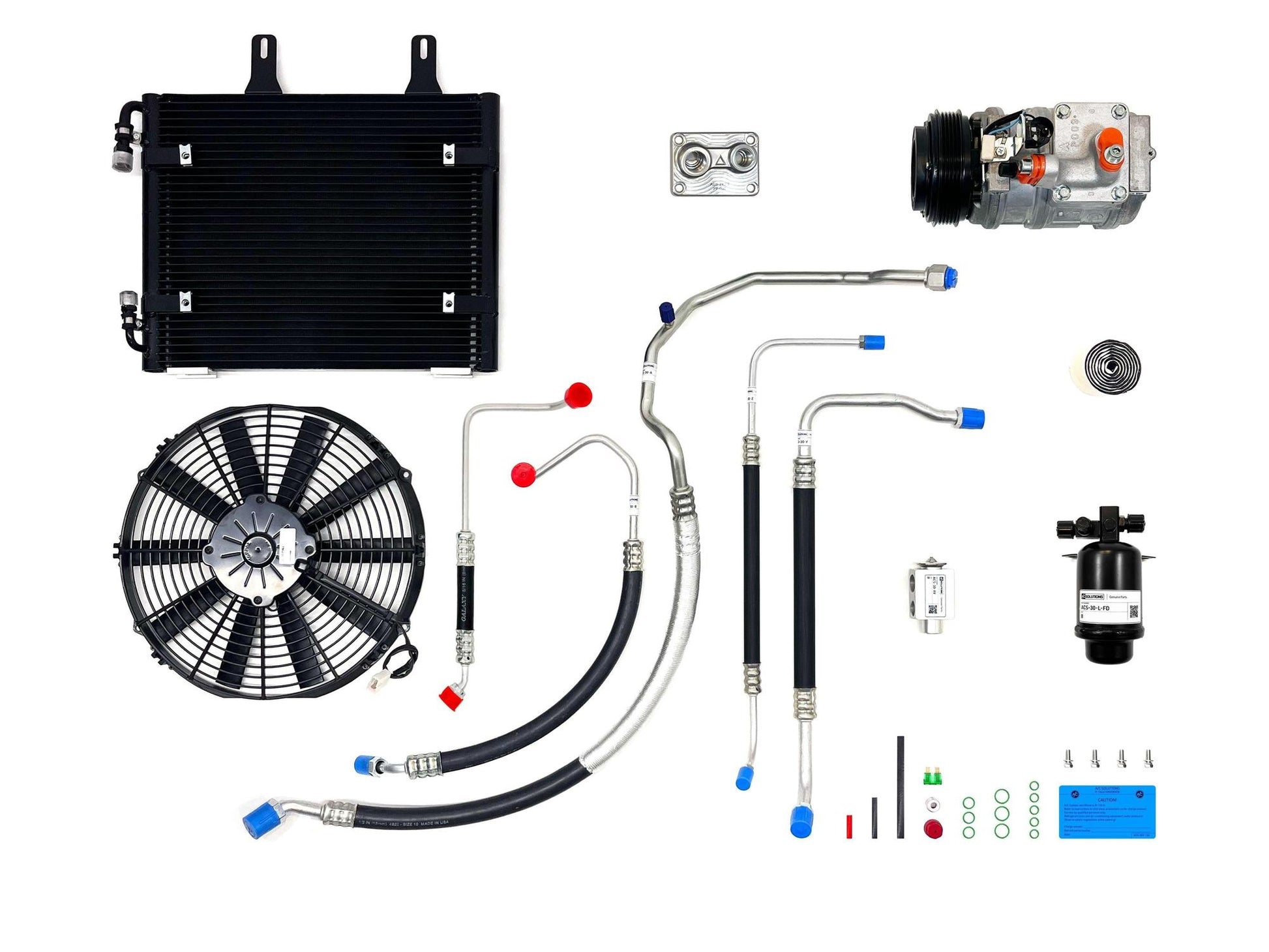 A/C Solutions BMW E30 24v Swap Conversion Kit (S50, S52, S54, and more)-Air Conditioning-Silicon Valley Bimmer