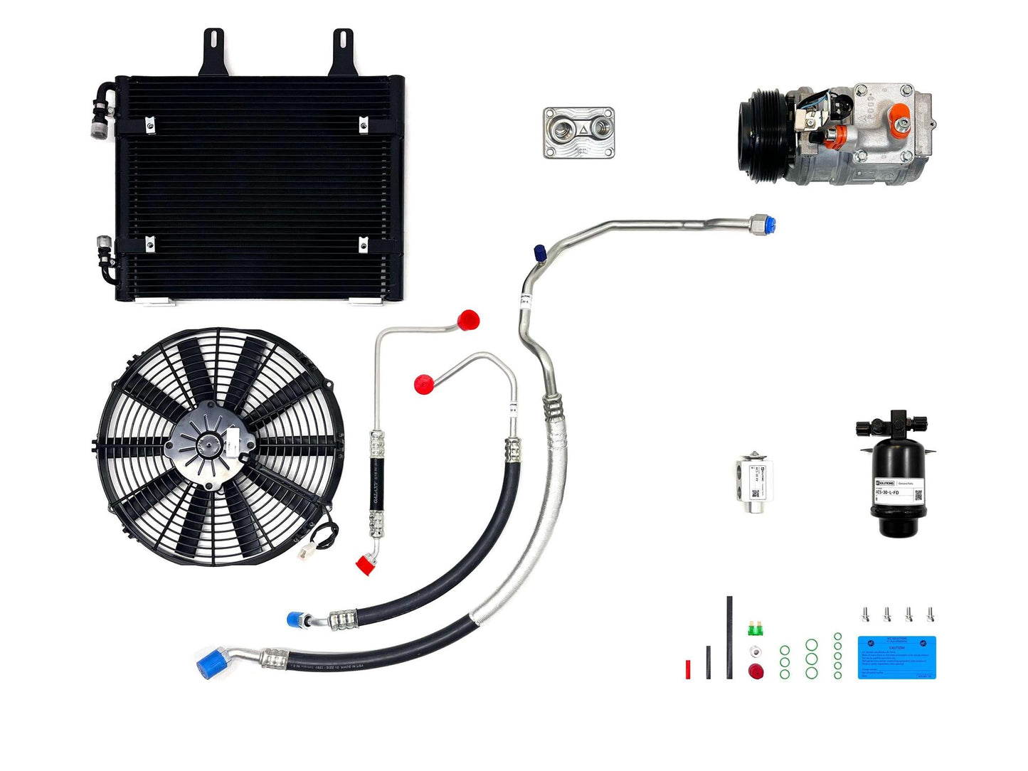 A/C Solutions BMW E30 24v Swap Conversion Kit (S50, S52, S54, and more)-Air Conditioning-Silicon Valley Bimmer